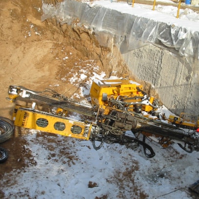 Анкерное крепление котлованов